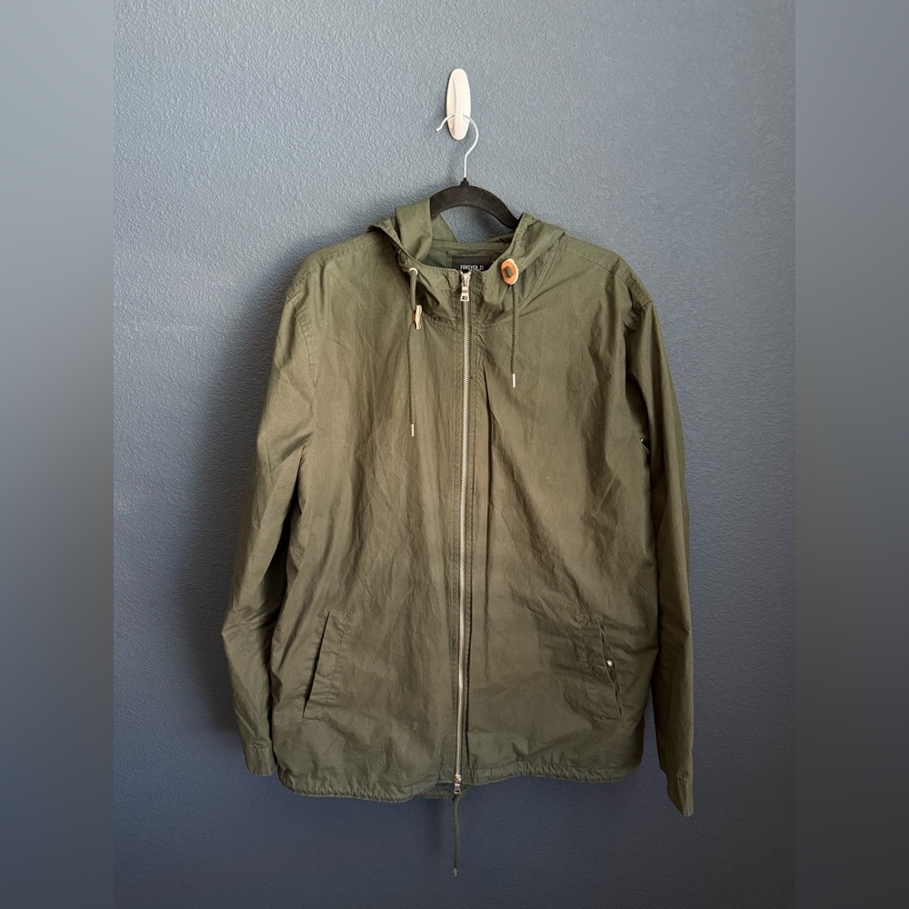 Forever 21 Olive Green Fishtail Jacket